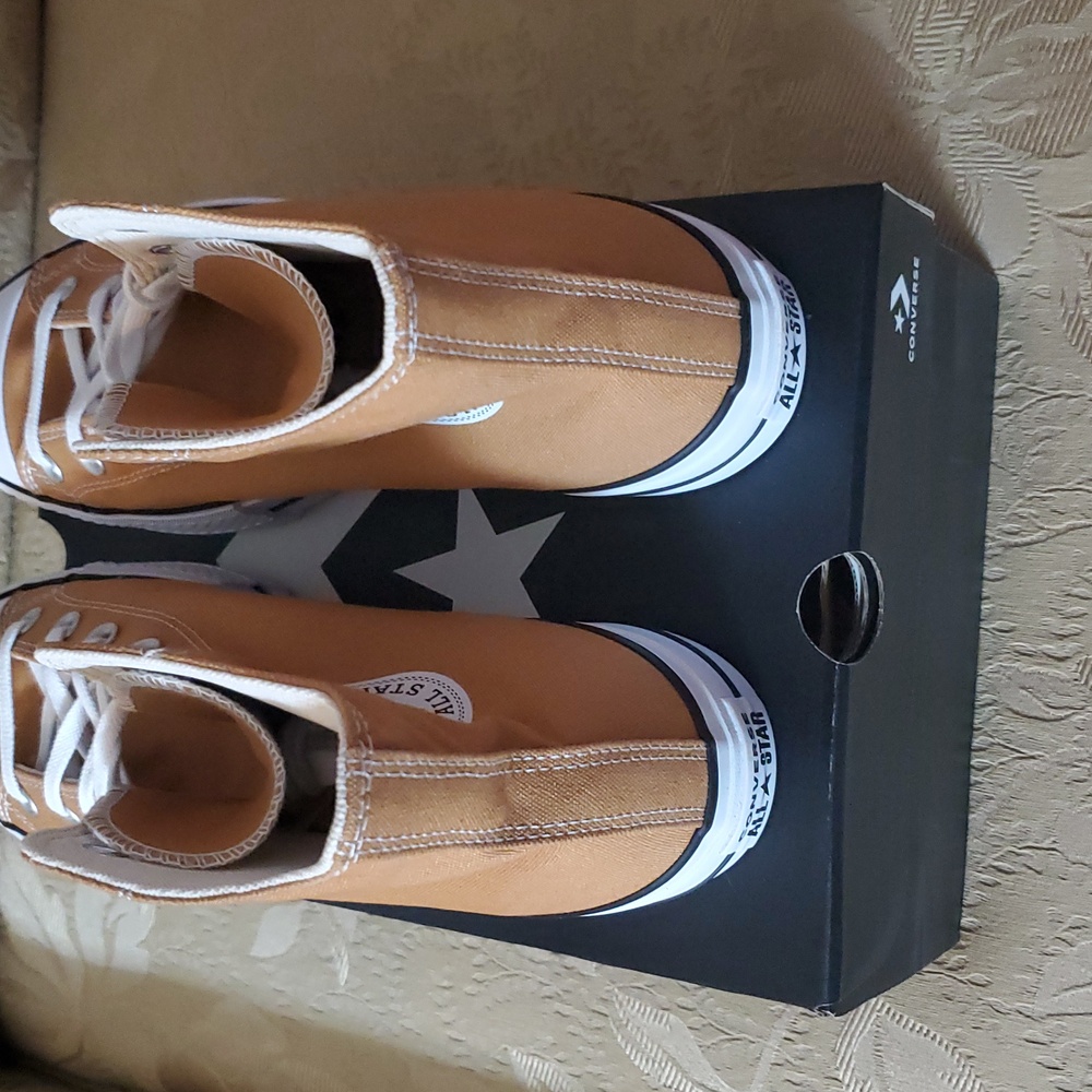 Converse Chuck Taylor All Star Lift Hi-Top Sneaker/Bronze - Picture 7 of 16